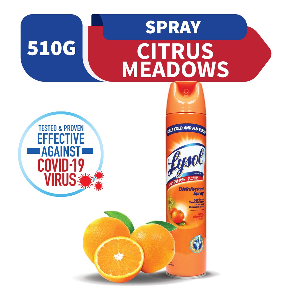 Lysol Disinfectant Spray Citrus Meadows Scent 510G