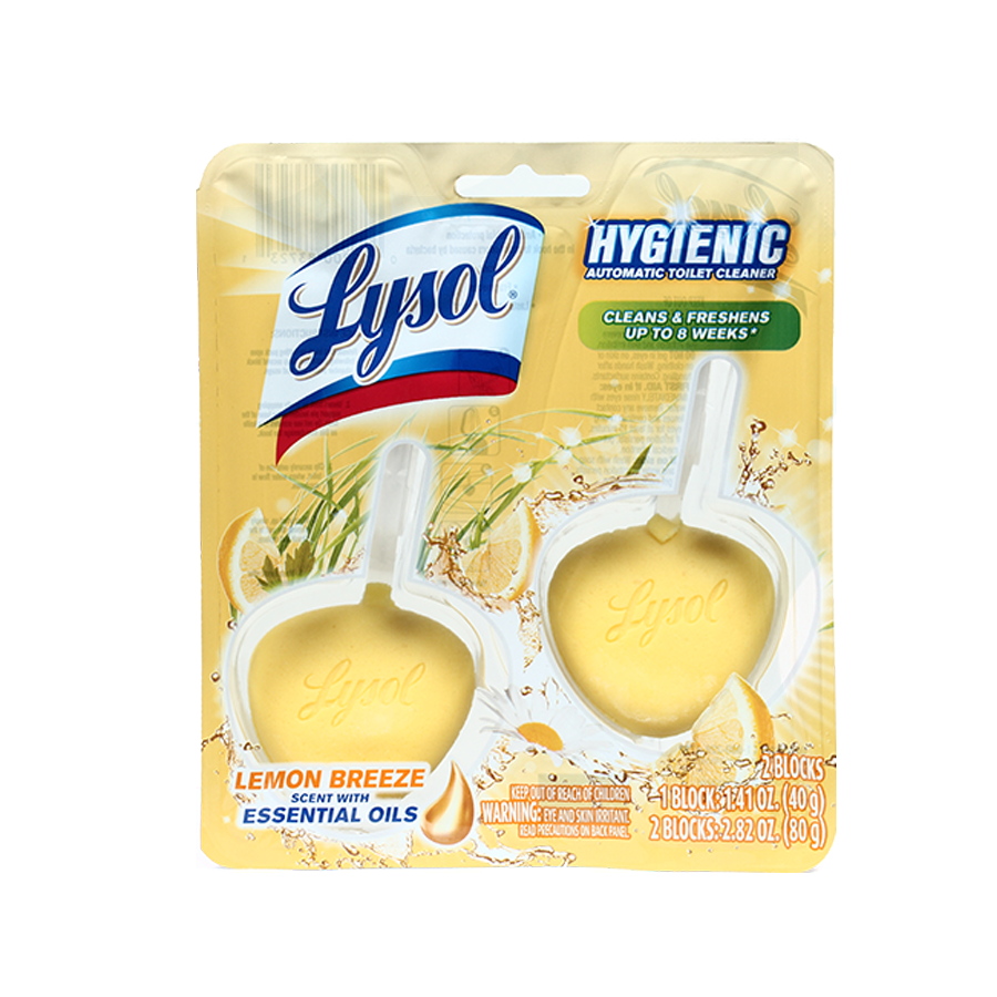 Lysol Automatic Toilet Cleaner Lemon Breeze 80g