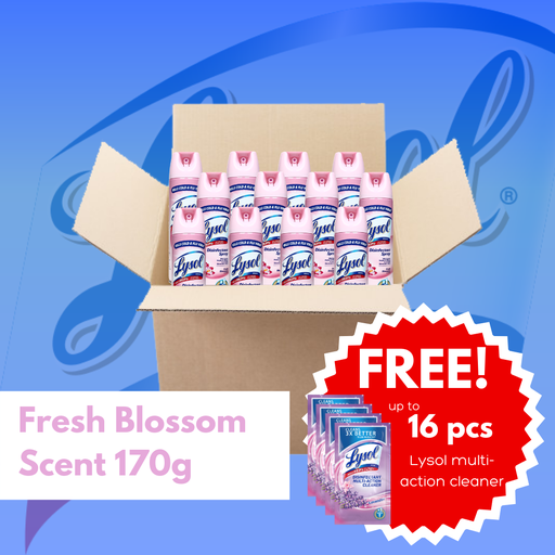 [Lysol Big Box: Fresh Blossom Disinfectant Spray (170g) (Tripi)] Lysol Big Box: Fresh Blossom Disinfectant Spray (170g)