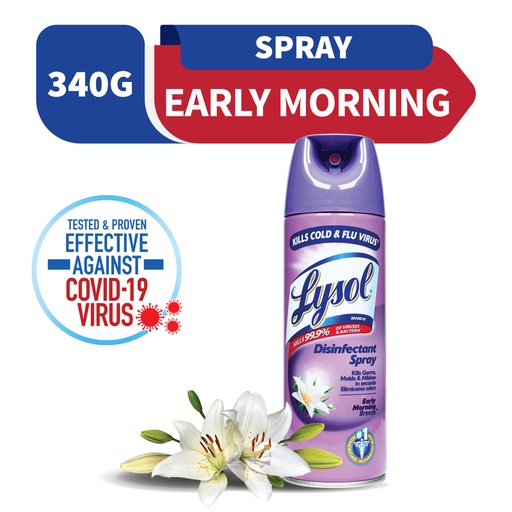 [Lysol Disinfectant Spray Early Morning Breeze Scent 340G (Tripi)] Lysol Disinfectant Spray Early Morning Breeze Scent 340G