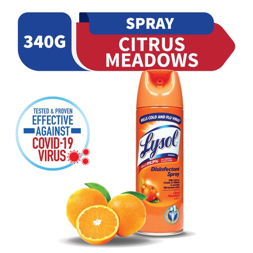 [Lysol Disinfectant Spray Citrus Meadows Scent 340G (Tripi)] Lysol Disinfectant Spray Citrus Meadows Scent 340G