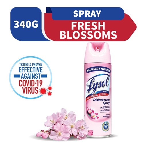 [Lysol Disinfectant Spray Fresh Blossoms Scent 340G (Tripi)] Lysol Disinfectant Spray Fresh Blossoms Scent 340G