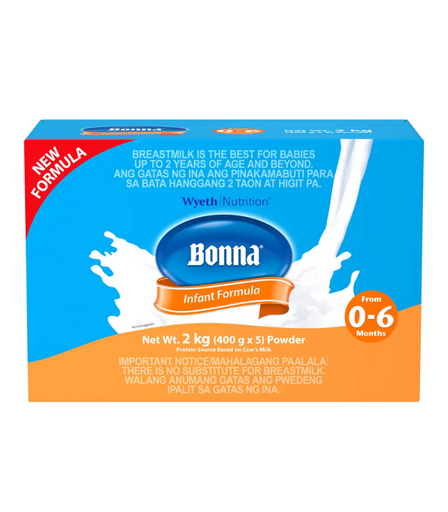 [Bonna Infant Formula Milk 0-6 mos 2kg (Tripi)] Bonna Infant Formula Milk 0-6 mos 2kg